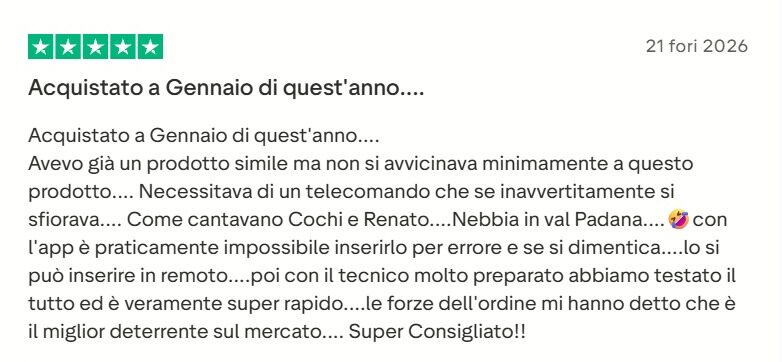 Recensioni Daze Nebbiogeni antifurto
